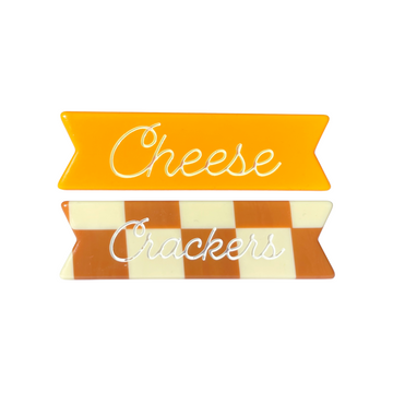 Cheese and Crackers Hair Clips