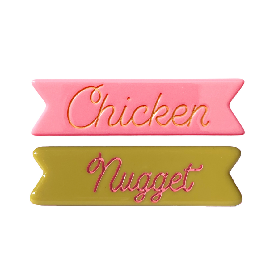 Chicken Nugget Hair Clips