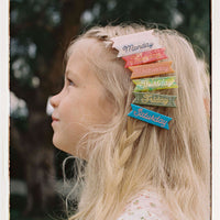 PREORDER Days of the Week Hair Clips
